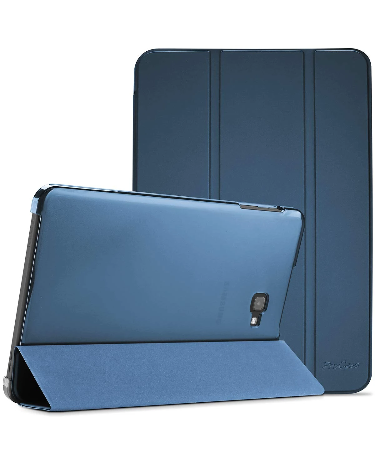 ProCase Cover for GalaxyTab A 10.1 2016 Case T580 T585 T587, Ultra Slim Lightweight Stand Shell Case Smart Cover for 10.1 Inch Galaxy Tab A Tablet SM-T580 T585 T587 –Navy