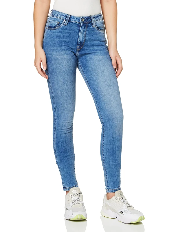Pepe Jeans Women's Regent Skinny Jeans, Blue Denim Dark, 24W / 30L