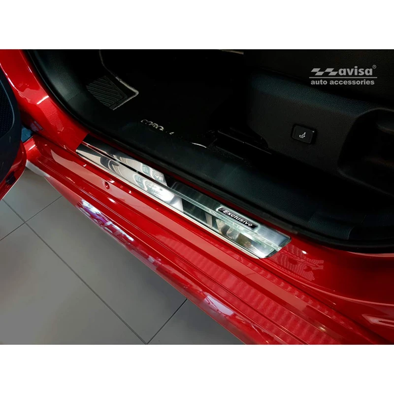 Avisa 2/23019 Stainless Steel Door Sills for Toyota Corolla XII Sedan/Hatchback/Touring Sports 'Exclusive' 2018-4-Piece