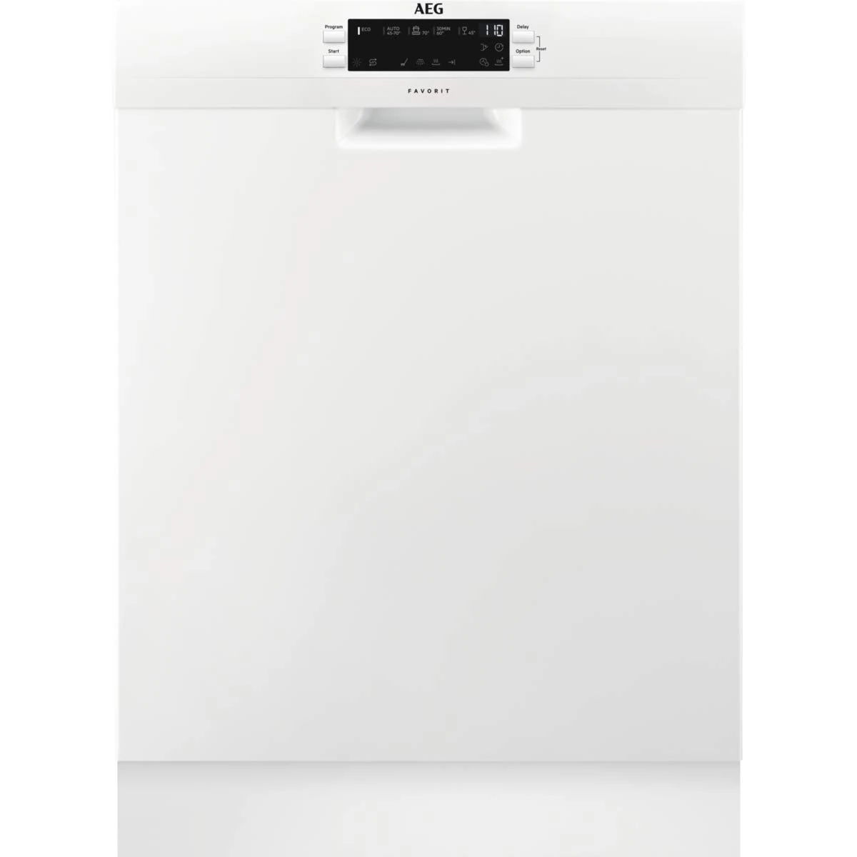 AEG FFB53940ZW Freestanding Dishwasher with Airdry Technology, 14 place settings, 8 Programmes, SensorLogic To Measure The Size Of The Load, 44 dB Noise Level, White [Energy Class D]