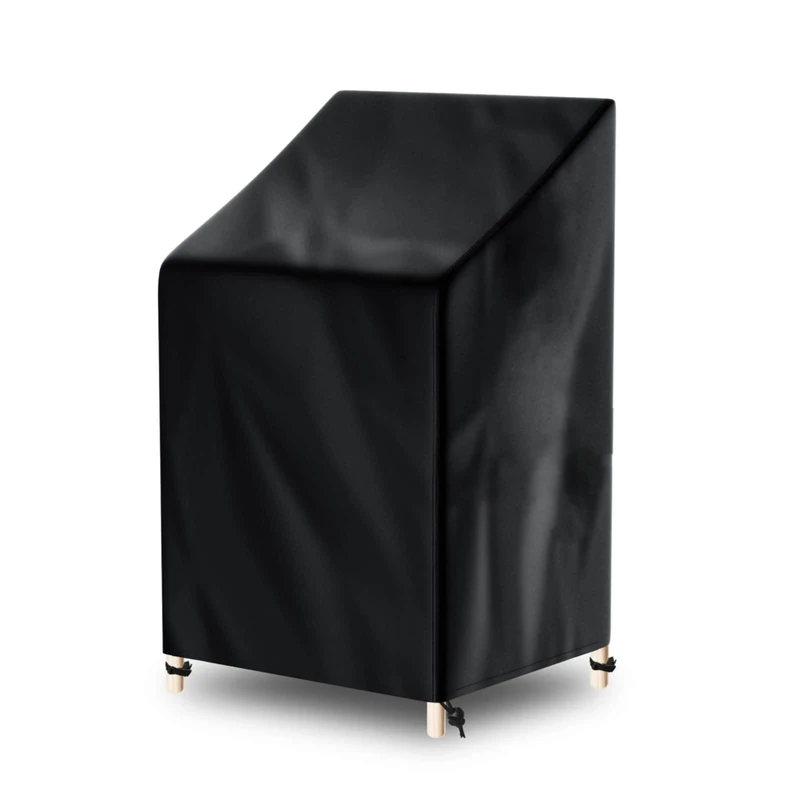 AWNIC Garden Chair Covers Waterproof 65x75x120/85cm, 420D Oxford Fabric Patio Stacking Chair Covers for Outdoor Chairs Storage Waterproof Windproof Tear Resistant Anti-UV