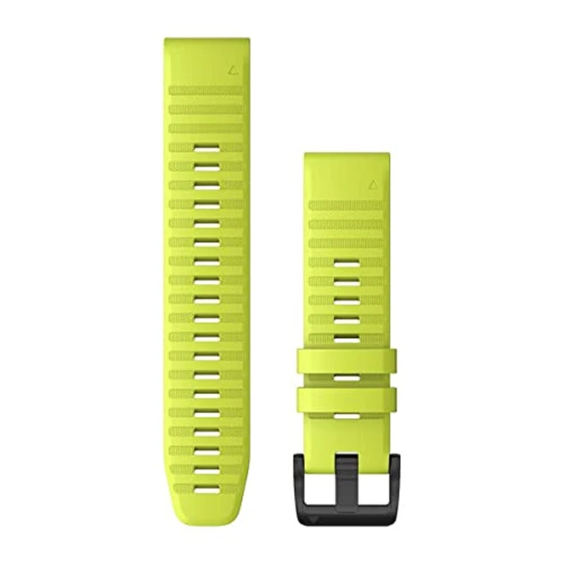 Garmin QuickFit Watch Bands (22mm), suitable for selected fēnix-, epix-, Descent-, D2-, Instinct-, Forerunner- and Approach series smartwatches, Original accessory, Silicone, Amp Yellow