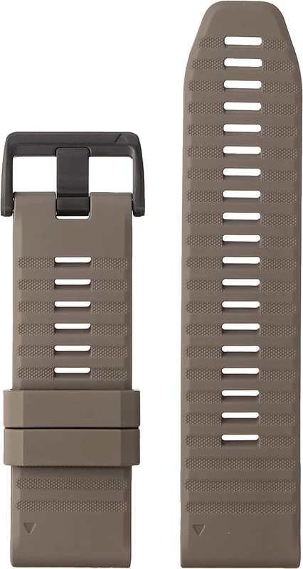 Garmin QuickFit Watch Bands (26mm), suitable for selected fēnix-, epix-, Descent-, D2-, Instinct-, Forerunner- and Tactix series smartwatches, Original accessory, Silicone, Dark Sandstone