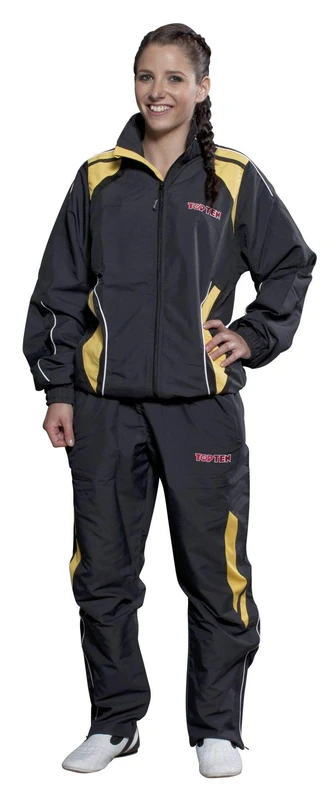 TOP TEN Men's 7715-92190 Sweatsuit, Schwarz-Gelb, XL