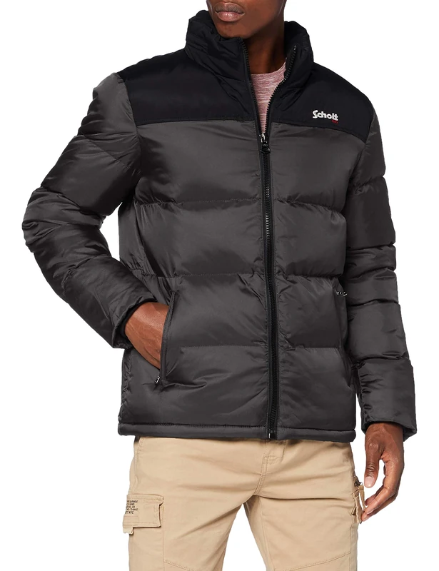 Schott NYC Men's Utah Jacket Not Applicable, Anthracite, M