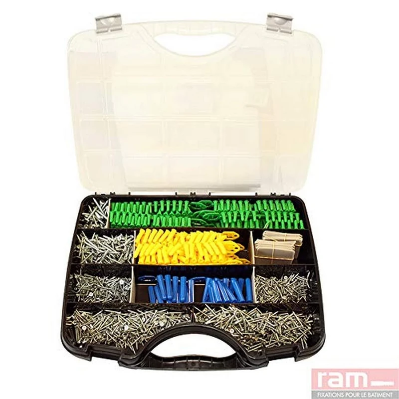 Box of TF Pozidriv Agglo Screws with Coach Screws and RC Plug