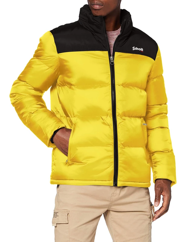 Schott NYC Men's Utah Jacket Not Applicable, Yellow, X-Small