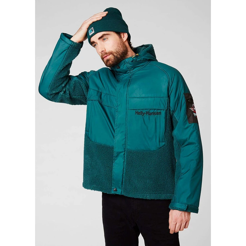 Helly Hansen Heritage Pile Jacket Jacket, Unisex Adult, unisex_adult, Jacket, 53356, 647 Heritage Teal, S - Image 1