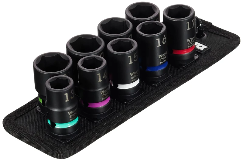 Belt C Impaktor 1 Socket Set of 9 Metric 1/2in Drive