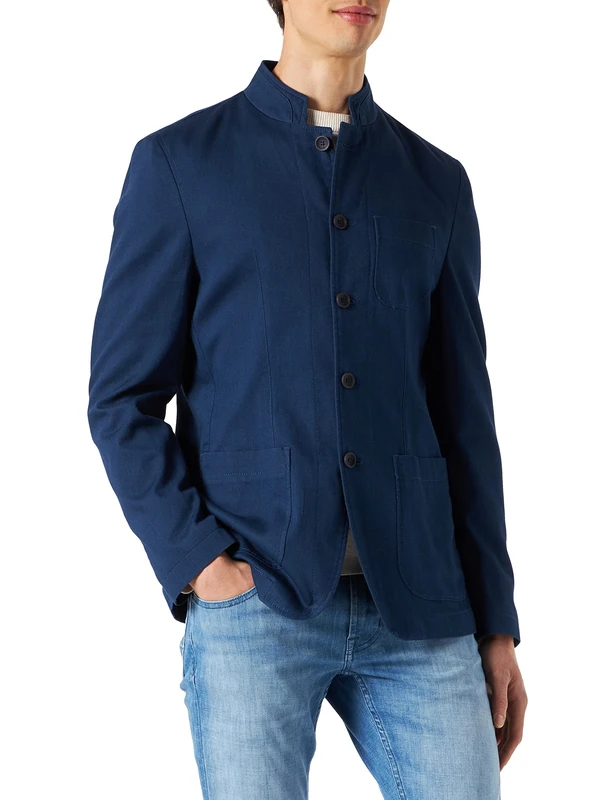 Pierre Cardin Men's Onor-DA-wash Blazer, Blue (Granat 3150), 46 (Size: 56)