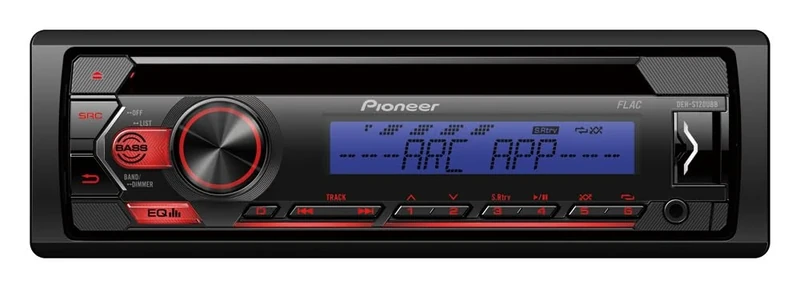 Pioneer Car CD Player, Blue, Single Din