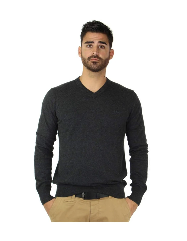 Schott NYC Men's Plbeal2 Sweater, Grey, Small