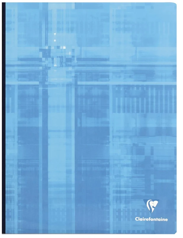 Clairefontaine 69341C - Set of 5 Clothbound Notebooks - Size: 24x32 cm - 192 Seyes Ruled Pages - White Paper 90 g - Laminated Card Cover Random Colours