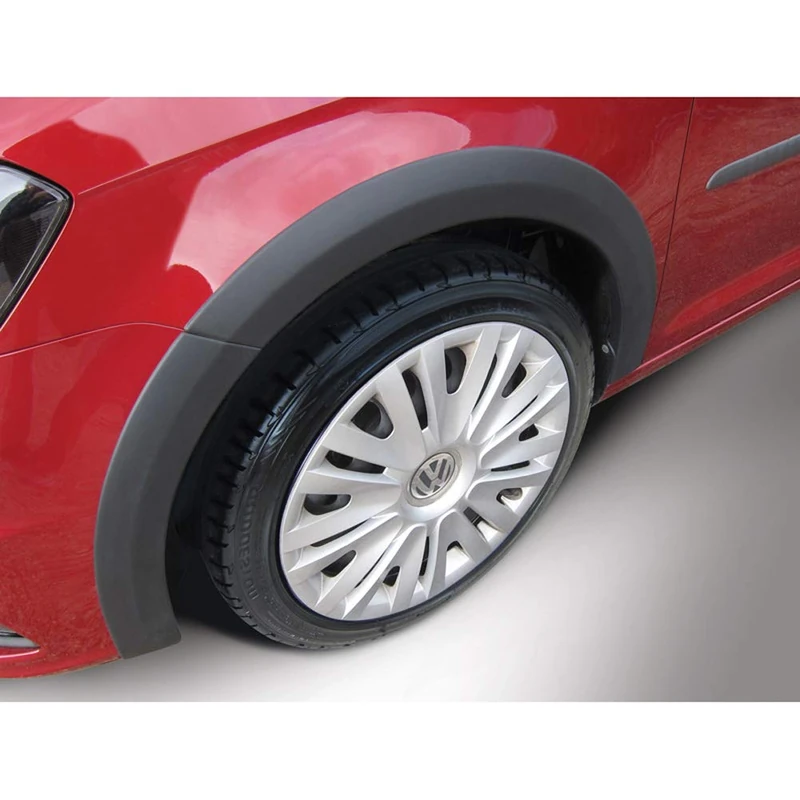 RGM Set Wheel arch extensions compatible with Volkswagen Caddy 2015- - left sliding door - Black