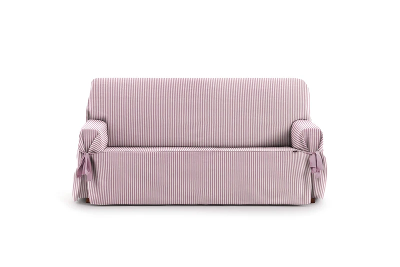Eysa Sofa Cover, Cotton, Pink, 180-230cm, 3 seaters