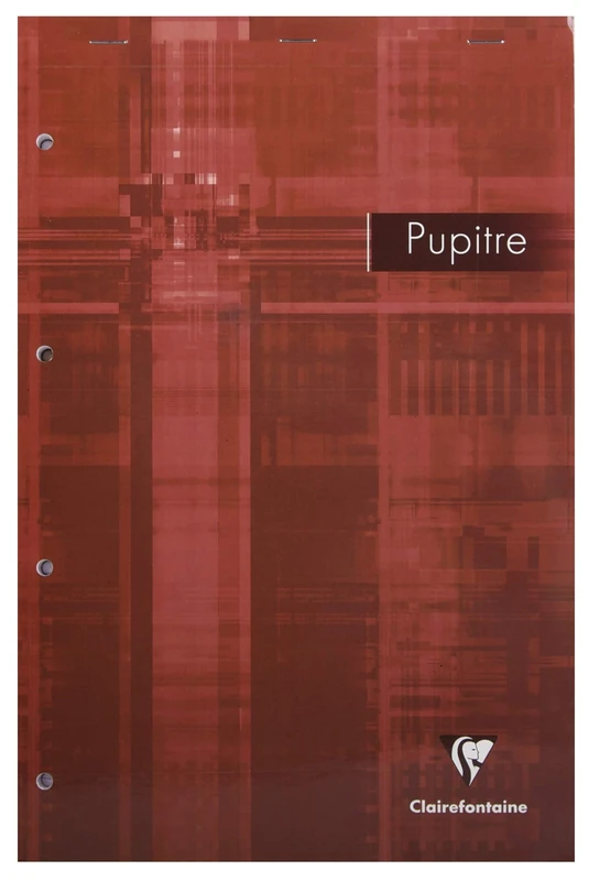 Clairefontaine 66131C Pack of 5 Stapled Header Pads A4+ 21x31,8 - 160 Detachable Perforated Seyes Ruled Pages - 90g White Paper - Card Cover - Random Colours