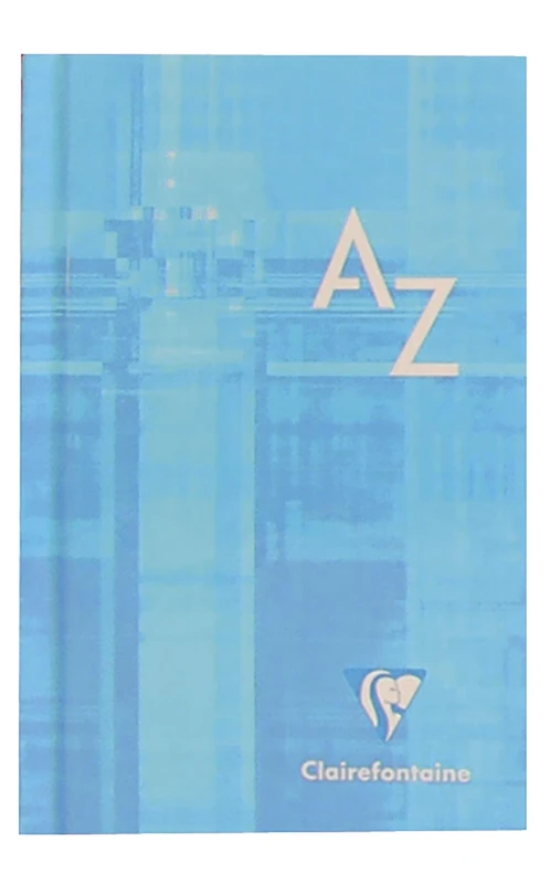 Clairefontaine 9589C Set of 10 Rigid Hardcover Indexed Books - 7.5x12 cm - 128 Small Square Pages - 90 g White Paper - Laminated Card Cover - Random Colours