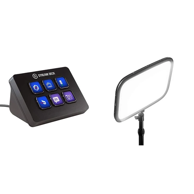 Corsair Elgato Key Light x2 with Elgato Stream Deck Mini