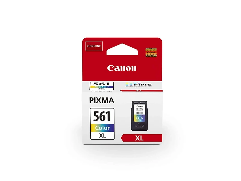Canon Original High Yield Ink Cartridge Compatible with Pixma Series, 300 Pages, Cyan/Magenta/Yellow, Multipack One Size CLI-561
