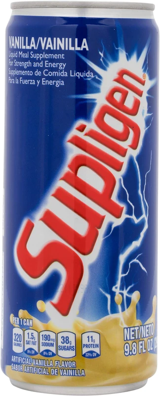 Supligen Vanilla Liquid Meal Supplement Drink, 290ml (Pack of 12)