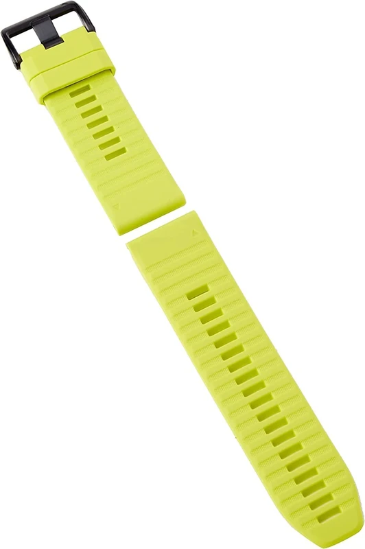 Garmin QuickFit Watch Bands (26mm), suitable for selected fēnix-, epix-, Descent-, D2-, Instinct-, Forerunner- and Tactix series smartwatches, Original accessory, Silicone, Amp Yellow