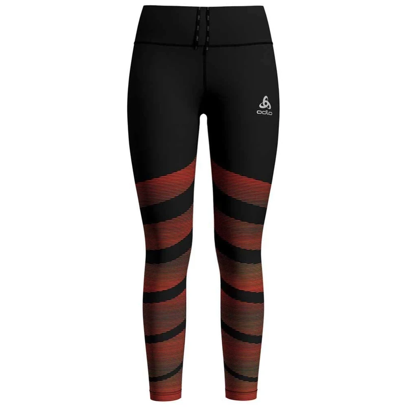 Odlo Tights Zeroweight Women' S Leggings - Black - Placed Print Ss20, X-Small