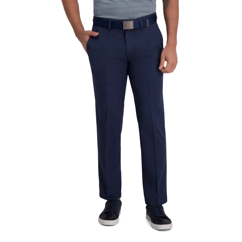 Haggar Men's PLN Cool Right Pant Casual, Ink, 32W x 30L - Image 1
