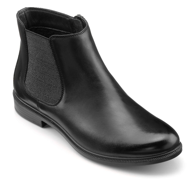 Hotter Women's Tenby Wide Ankle Boot, Black, 5.5 UK