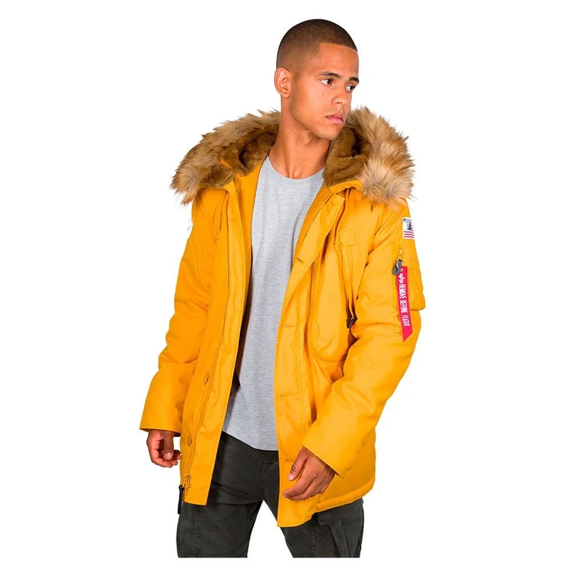 Alpha Industries Winter Jacket for Men Wheat
