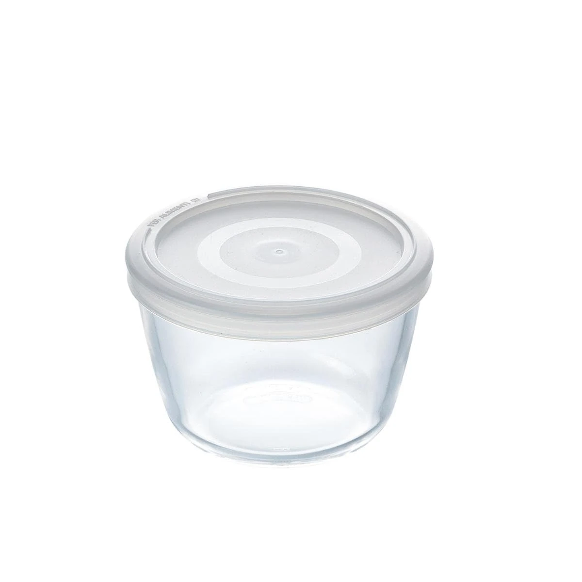 Pyrex Cook&Freeze Round Container with Lid, 12 cm-0.6 L, Extra Resistant Borosilicate Glass, Oven Safe