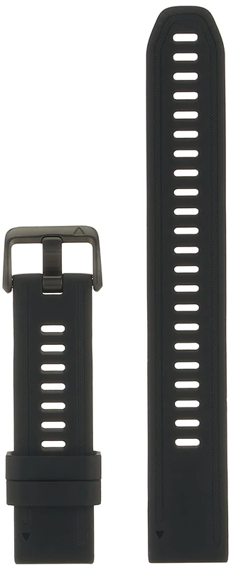 Garmin QuickFit 20 Watch Bands - Black Silicone (Large)