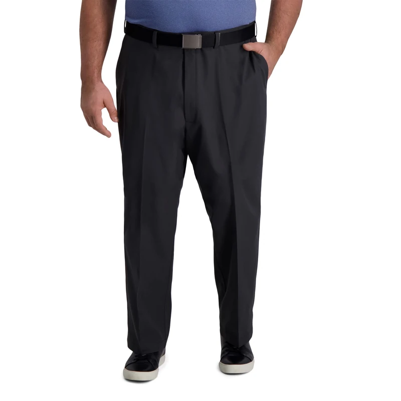 Haggar Men's PLN SLD Pant Casual, Dk. HTR. Grey, 54W x 30L - Image 1