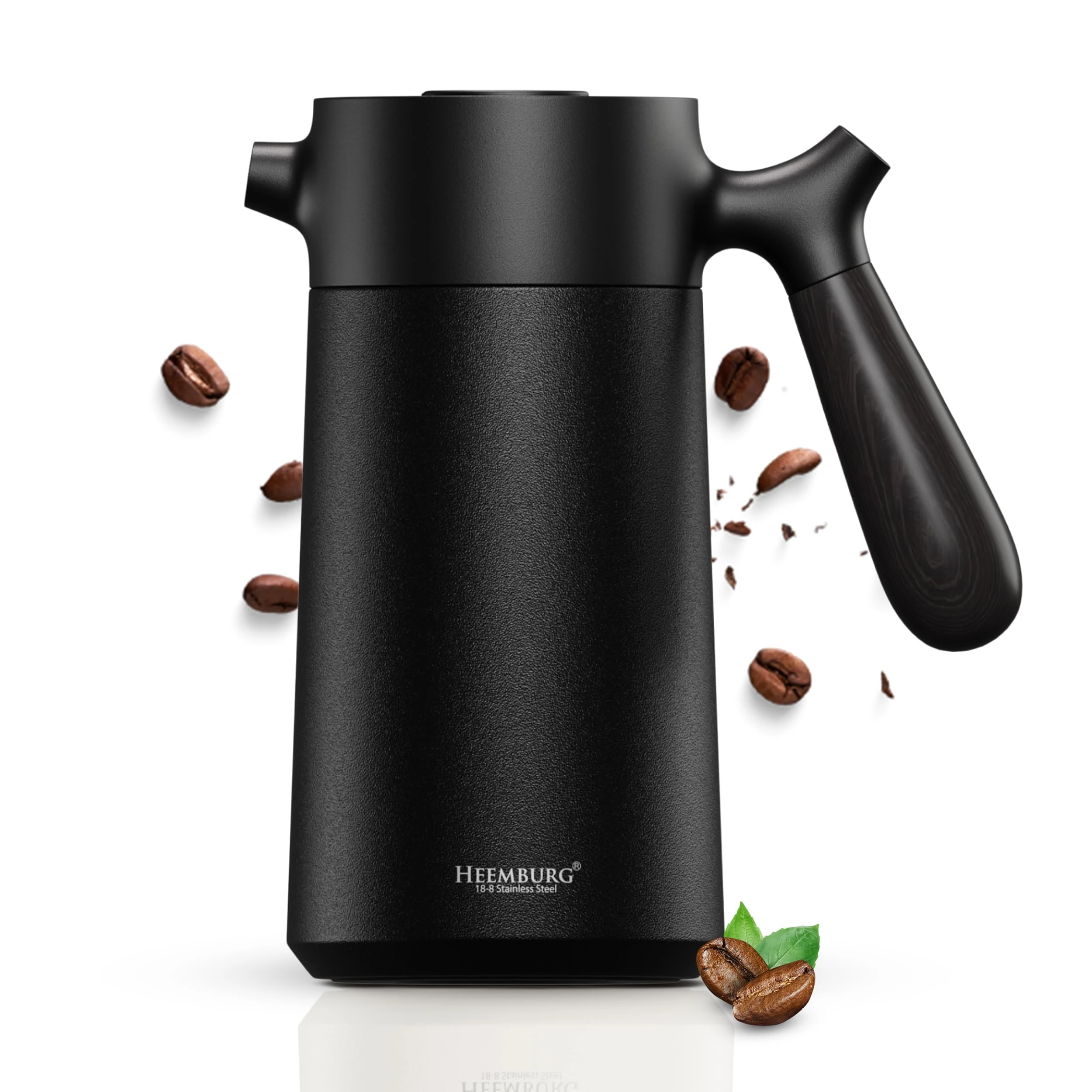 Heemburg French Press Thermal Coffee Maker Cafetiere Thermo Double Wall Insulated Vacuum Stainless Steel Manual Brewer