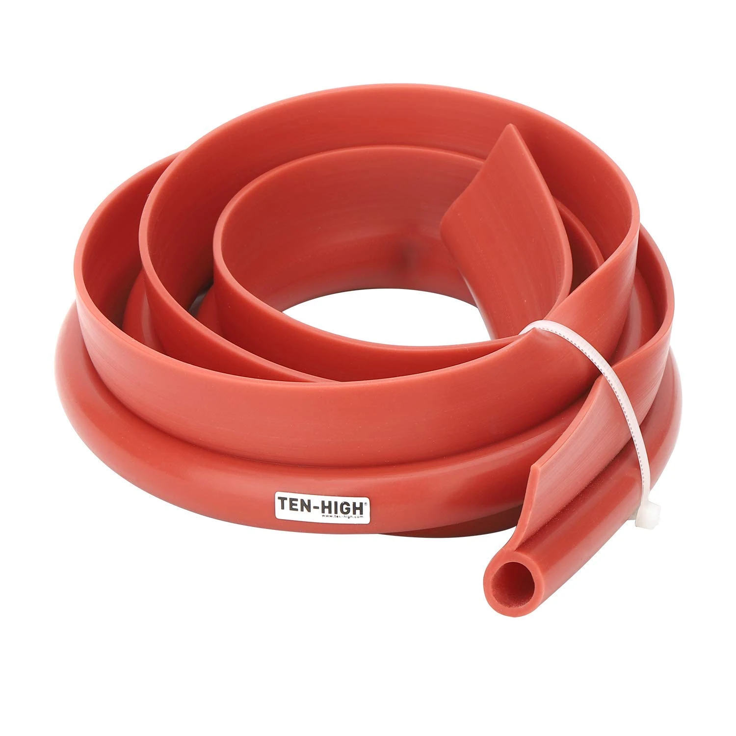 TEN-HIGH P Type Silicone Seal Strip, 16mm ID x 20mm OD Anti-Collision Silicone Rubber Sealing Strip,9 Shape High Temperature Resistance Sealing Strip for Oven(Width: 40mm, Length: 10M)
