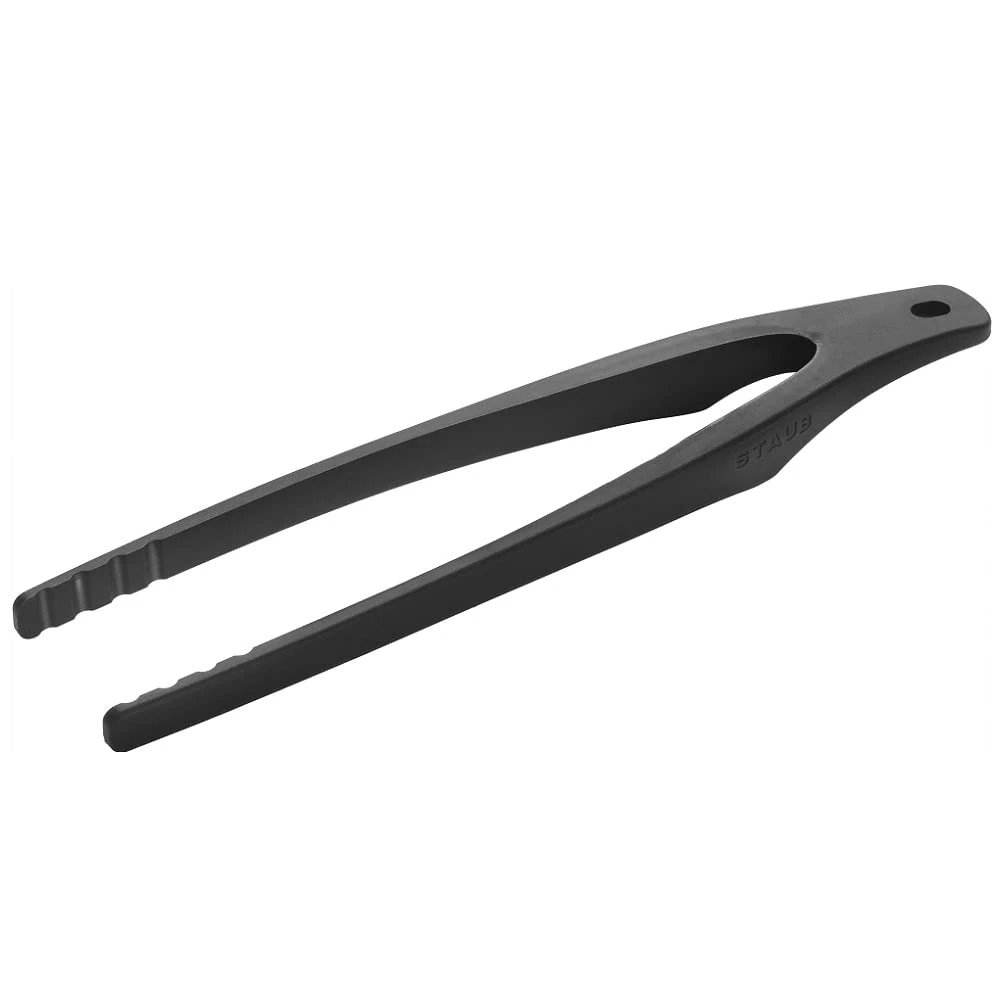 STAUB Acacia Wood Tongs 31 cm Black