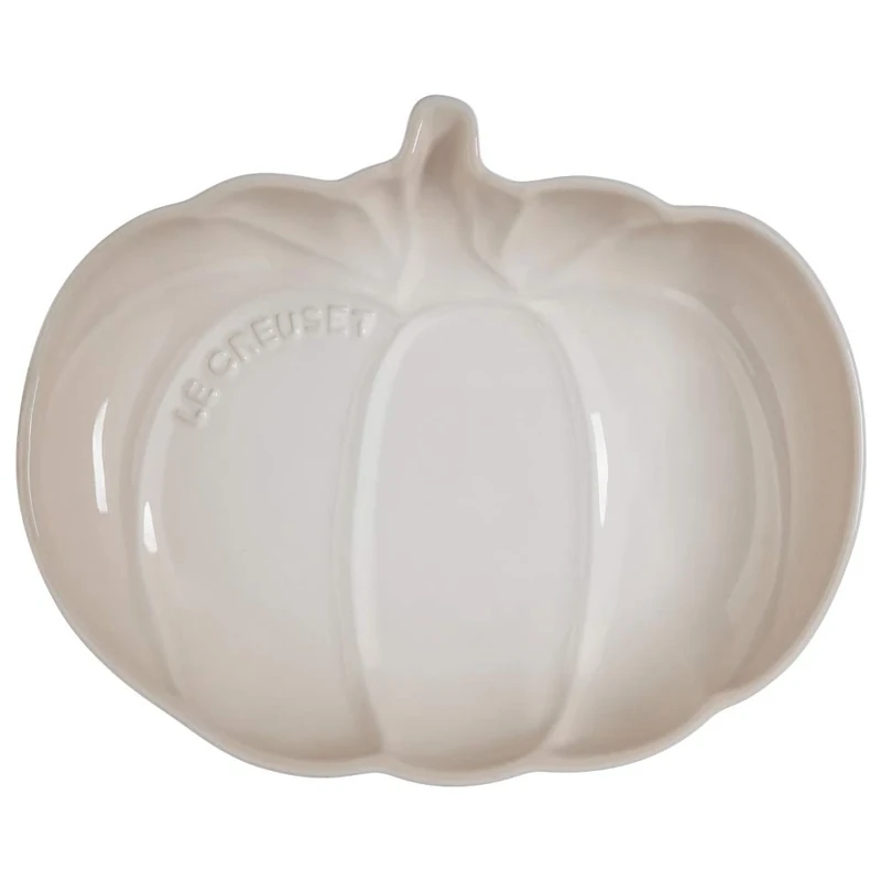 Le Creuset Meringue Stoneware Medium Pumpkin Dish