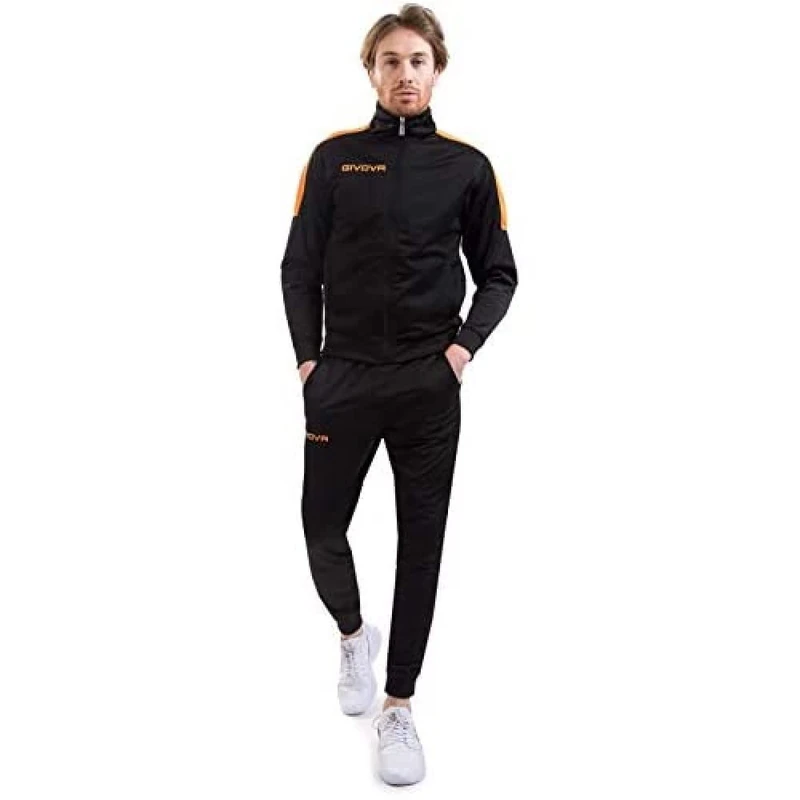 Givova Men's Tuta Revolution Fluo Sports outfit, multicoloured, 3XS