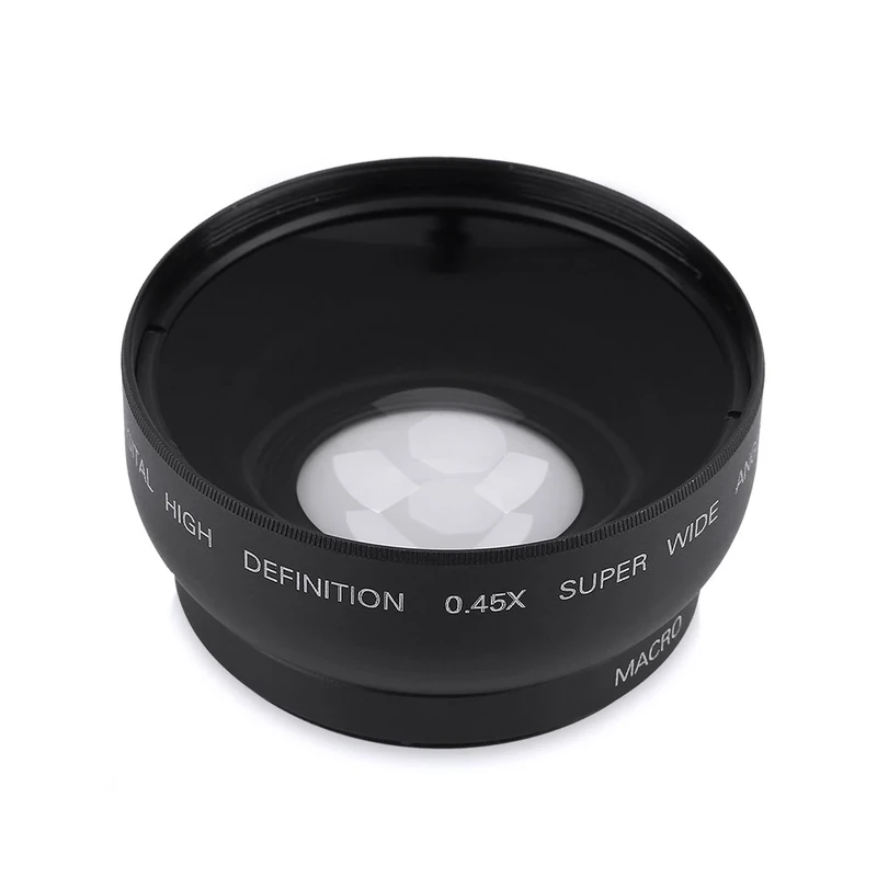 Wide Angle Lens with Macro 52mm 0.45X Wide Angle Conversion Macro Lens for Camera Canon Nikon Sony default