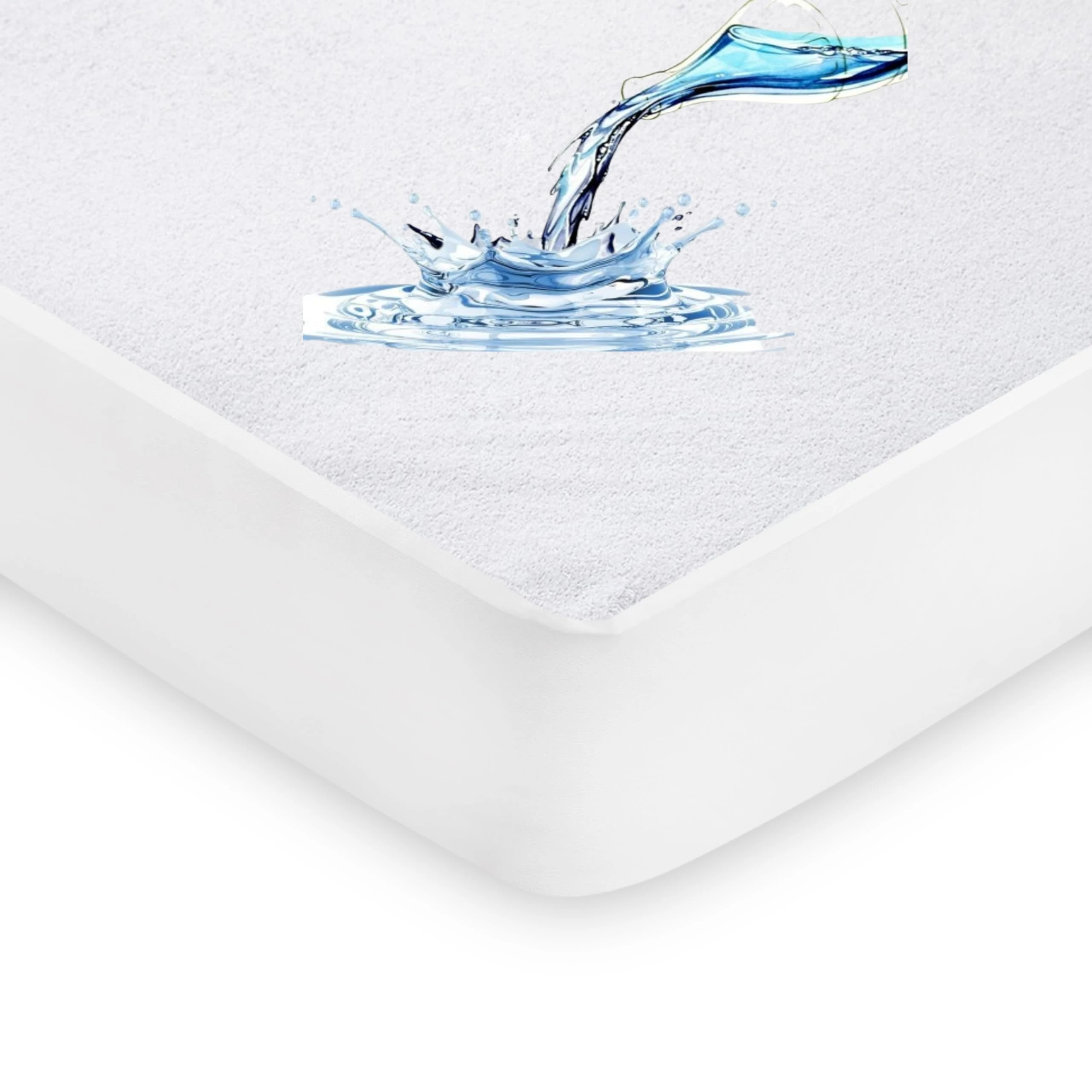 IMFAA 100% Waterproof 4-FT Mattress Protector- Extra Deep 40Cm Stretch Skirt-Small Double Terry Towel Mattress Protector–Washable,Anti Allergy and Breathable Fitted Mattress Cover.(4-FT(122x190+40)Cm)