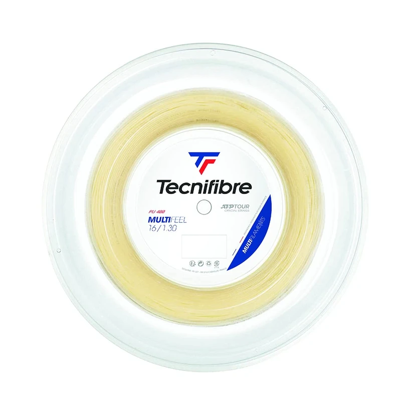 Tecnifibre Multifeel Tennis String 1.30mm Natural - 200m Reel - Image 1