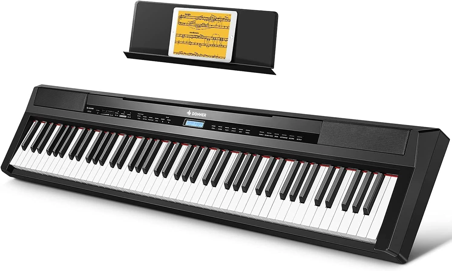 Donner Digital Piano 88 Weighted Keys, Hammer Action, Full Size Electric Piano Keyboard with Sustain Pedal for Beginners, Touch Sensitive Keys