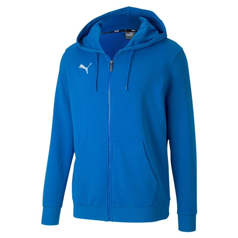 PUMA Men's Teamgoal 23 Casuals Hooded Jacket Pullover, Electric Blue Lemonade, XL UK - Image 1
