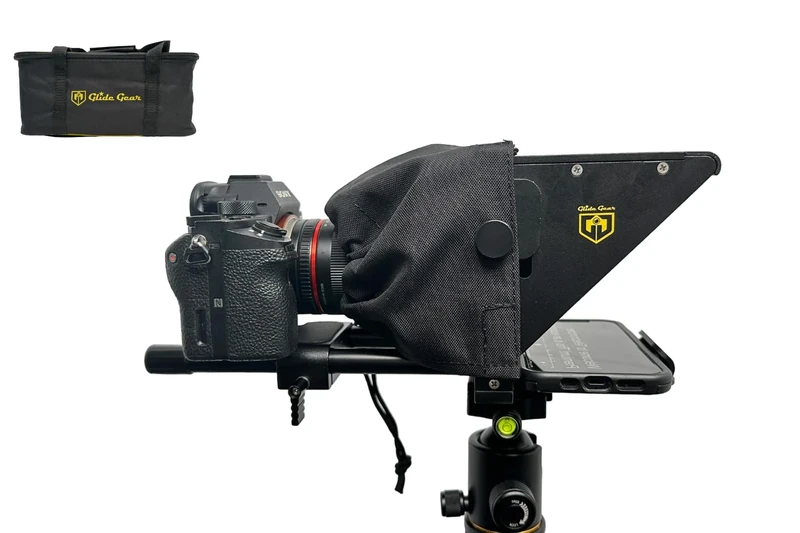 Glide Gear 3 in 1 TMP 75 Laptop Smartphone Prompt DSLR Video Zoom Teleprompter - Image 1
