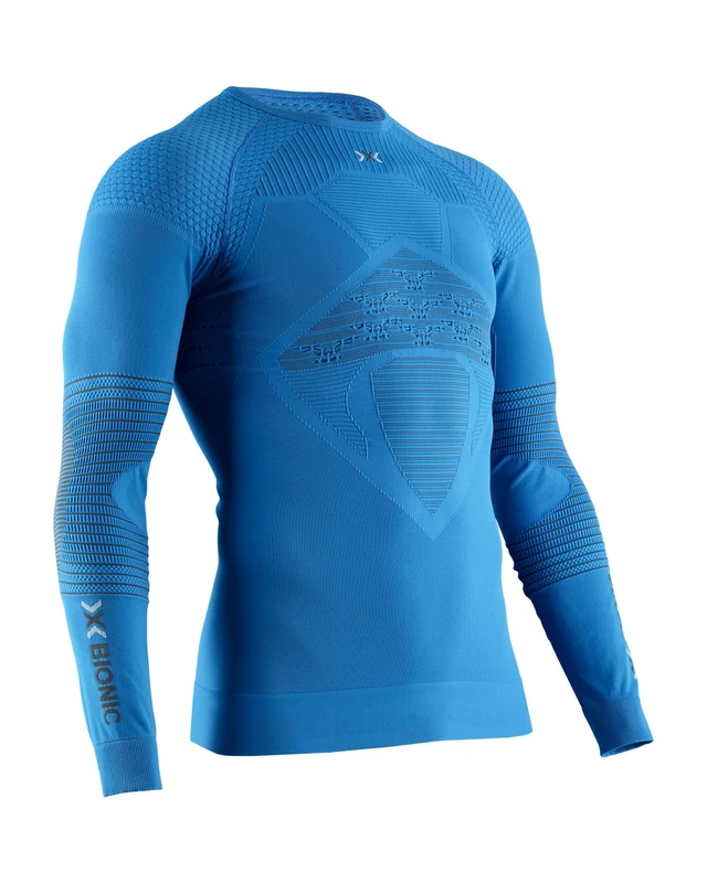 X-Bionic Energizer 4.0 Shirt Round Neck Long Sleeves Men Baselayer Functional Sport T-Shirt - Teal Blue/Anthracite, M