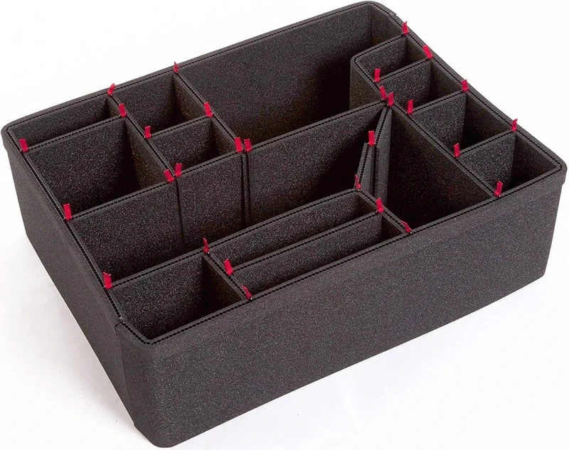 Peli 1610 TrekPak Divider Set, Original Protector Case Accessory, Compatible 1610, Colour: Black