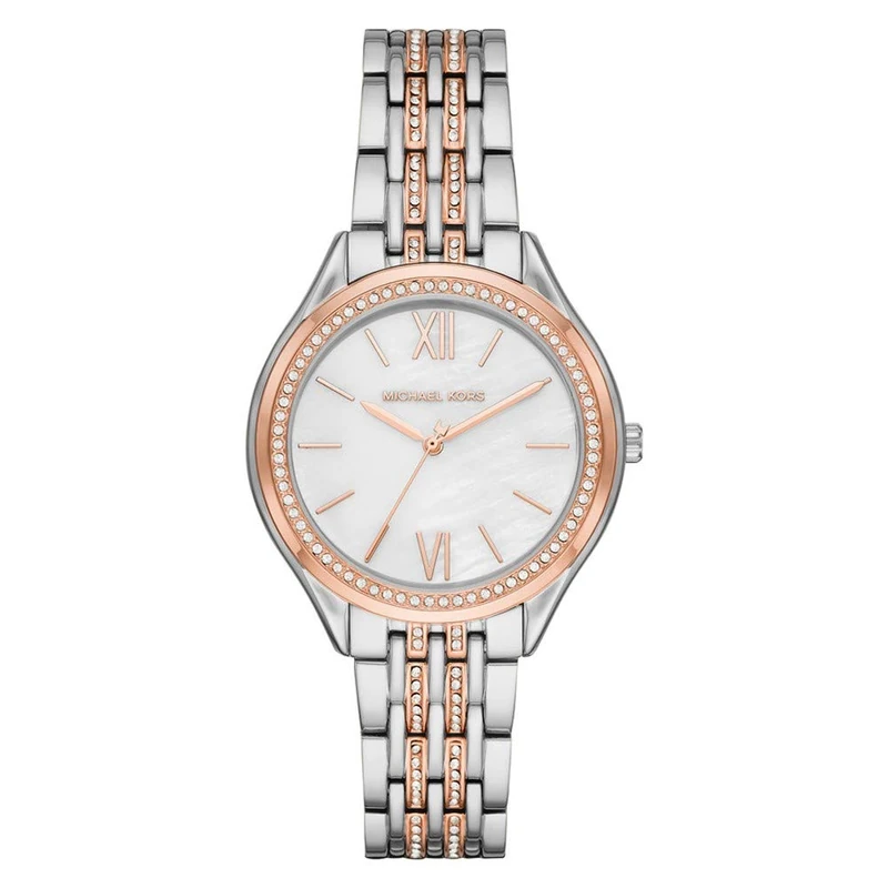 Michael Kors MK7077 Ladies Mindy Two-Tone Stainless Steel Watch