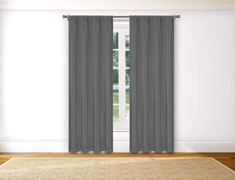 Kelvin Machine Washable in Cold Water, use only Non-Chlorine Bleach, Tumble Dry Low and Warm Iron as Needed, Multi, 38'' W x 112'' L Drape - Image 1