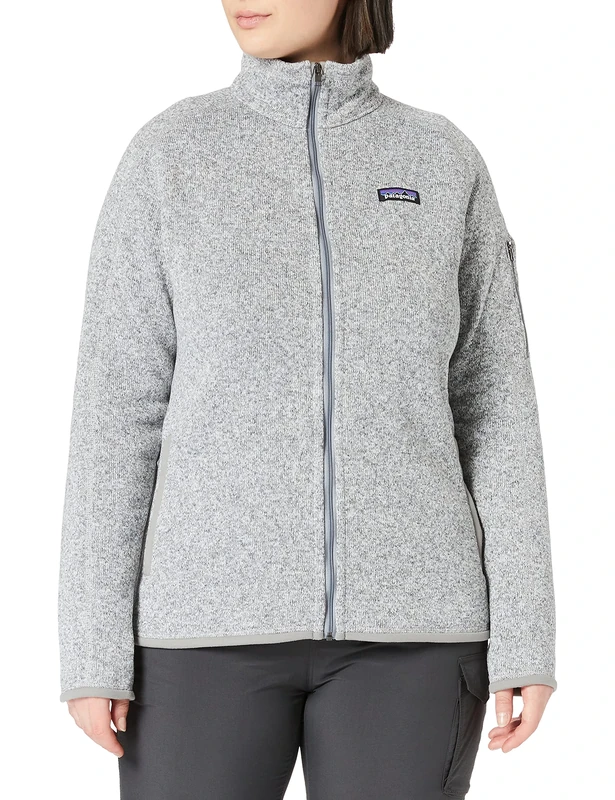 PATAGONIA Women's W's Better Sweater Jkt Performance Fleece, Birch White, XL