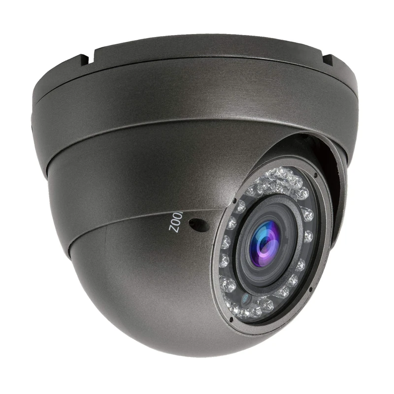 Inwerang 5MP 4MP Dome Super Hybrid Security Camera HD-TVI/CVI/AHD/960H CCTV Surveillance Security Camera 2.8-12mm Varifocal Lens Outdoor/Indoor 98ft IR Waterproof Day&Night Vision Dome Camera(Gray)