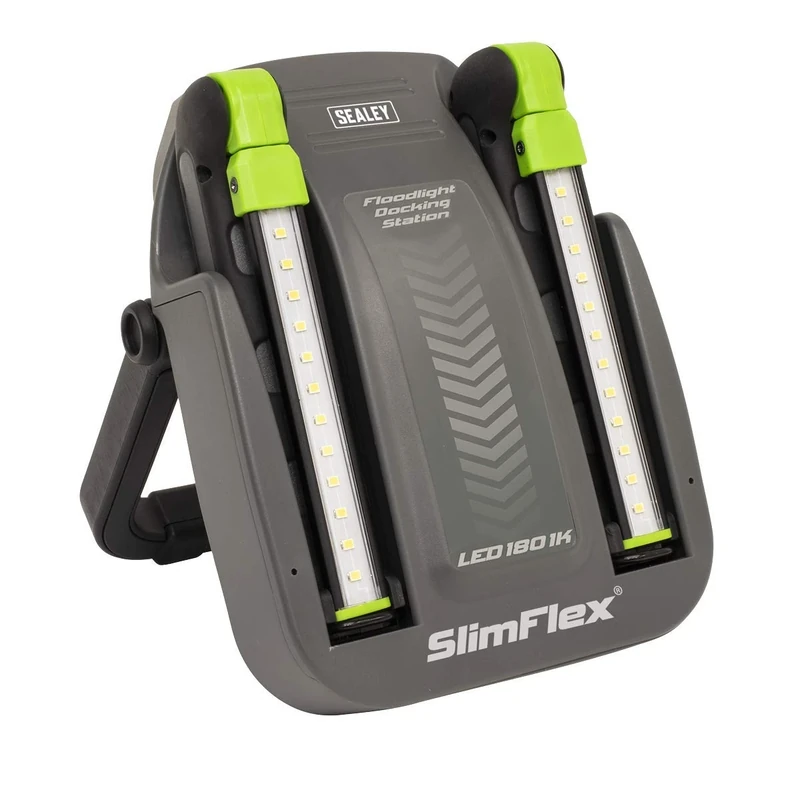Rechargeable Floodlight/Folding Inspection Light Docking Station Kit, 2 x Inspection Light Included, 1000lm - LED1801K